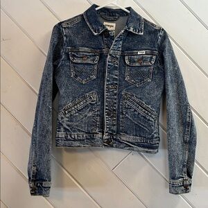 WRANGLER Blue Denim Acid Wash Jacket